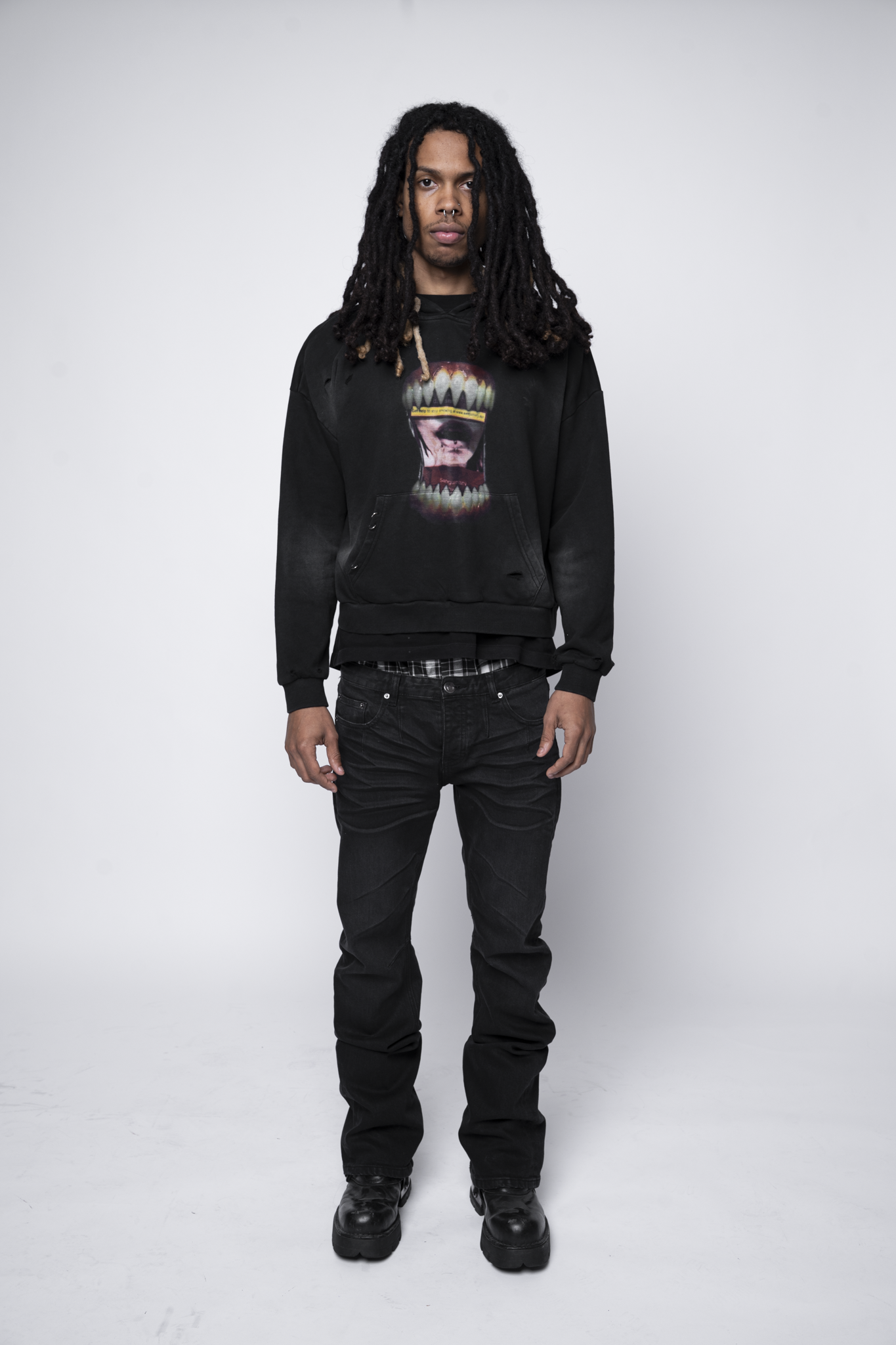 「MASOCHIST」HOODIE BLACK