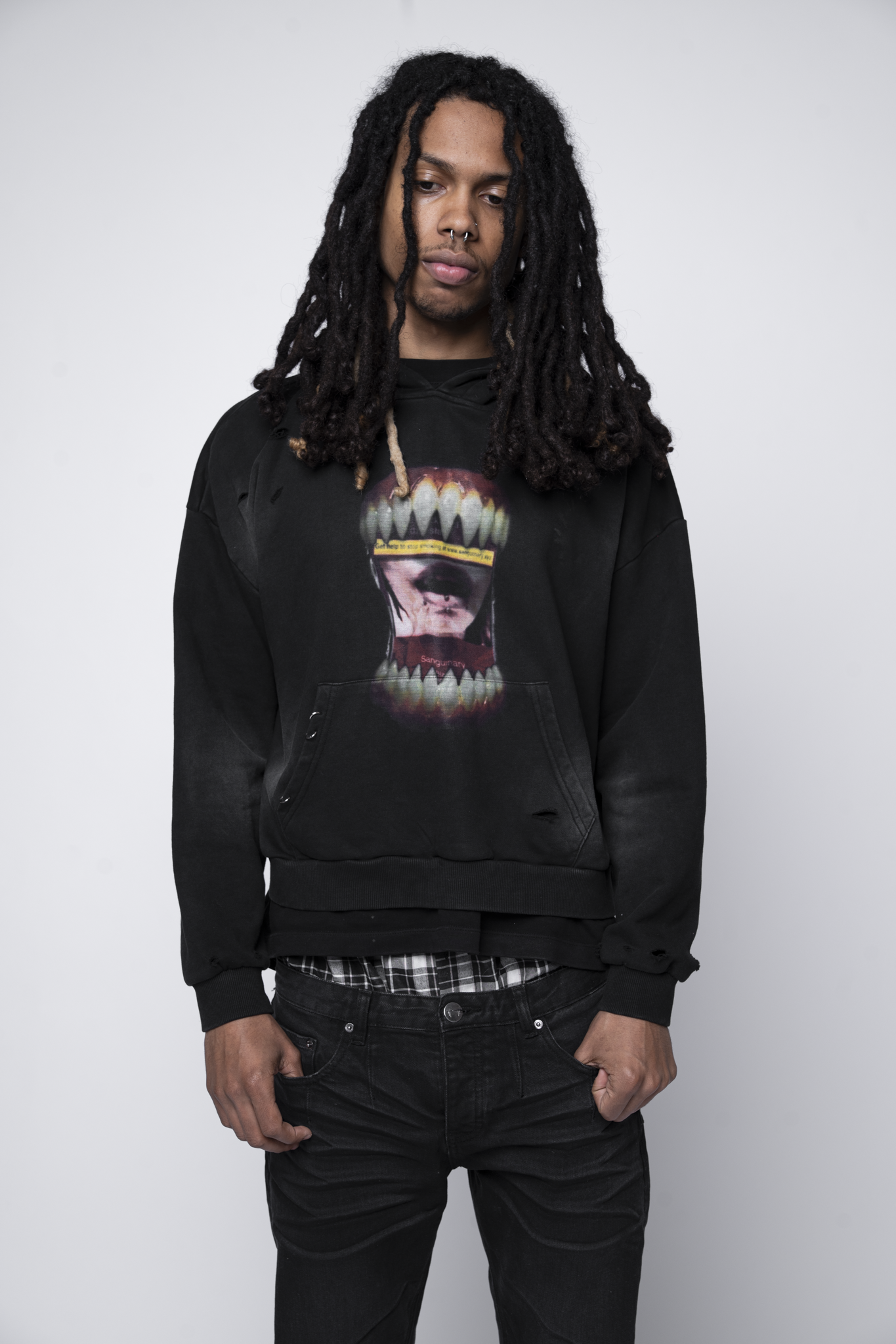 「MASOCHIST」HOODIE BLACK