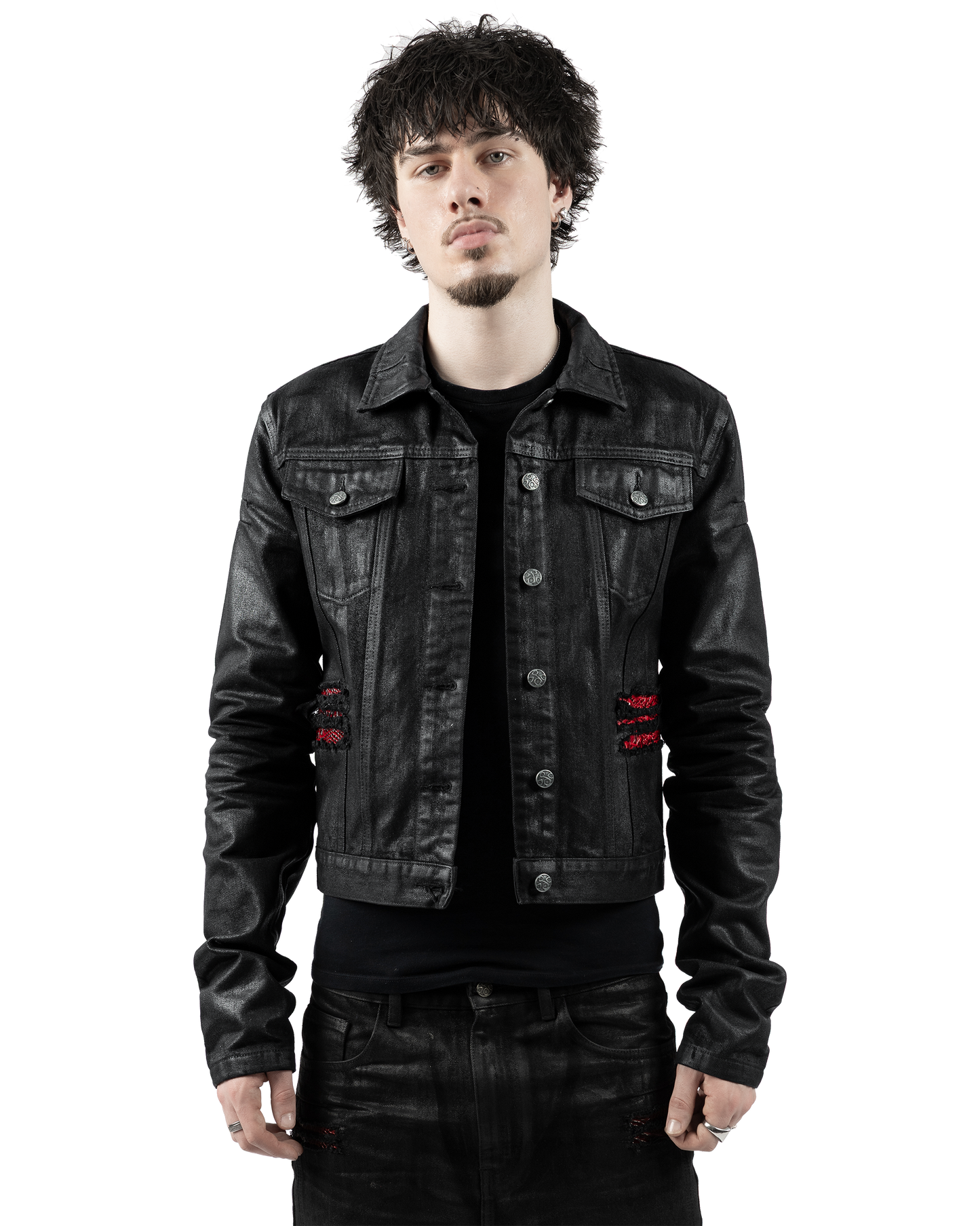 「FLESH」WAXED TRUCKER JACKET