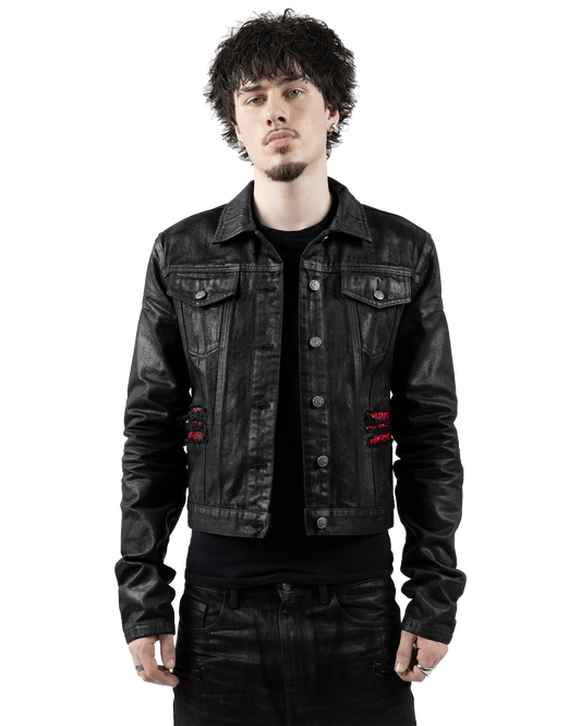 「FLESH」WAXED TRUCKER JACKET